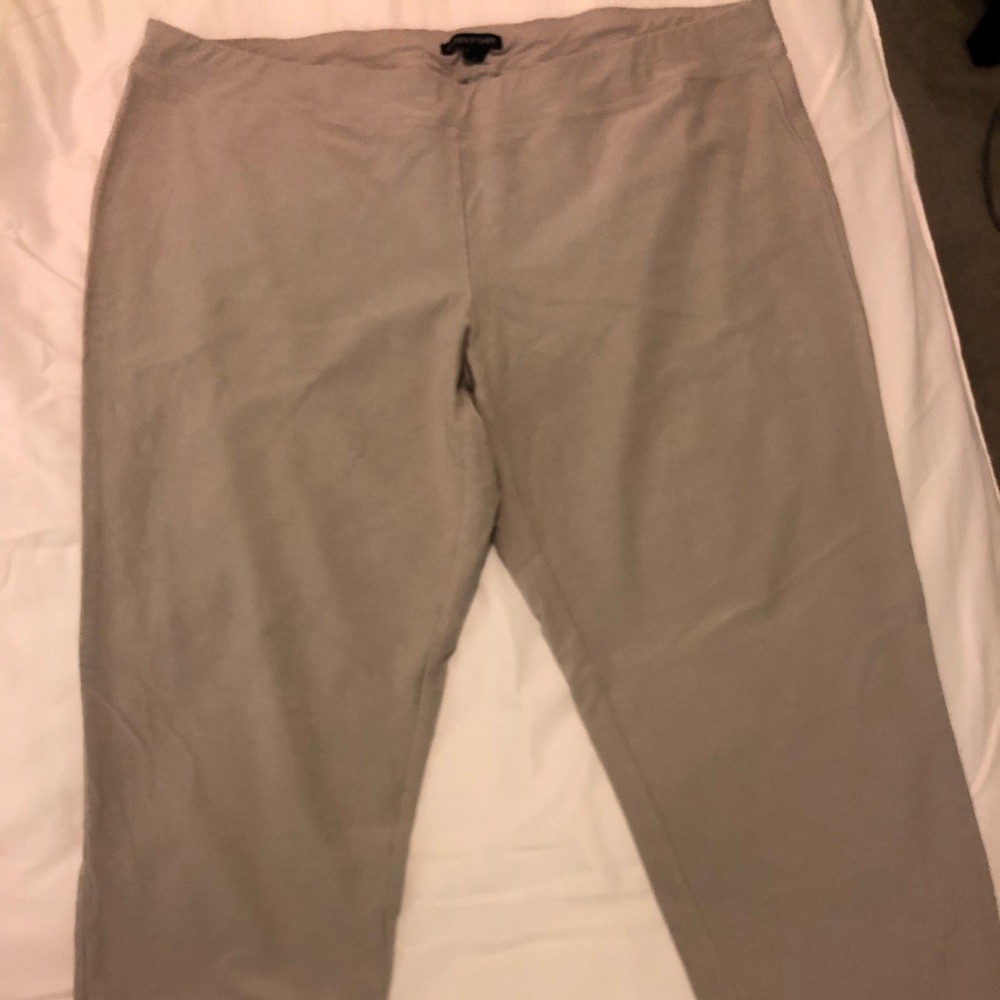 Eileen Fisher stretch slim pull on ankle pant
